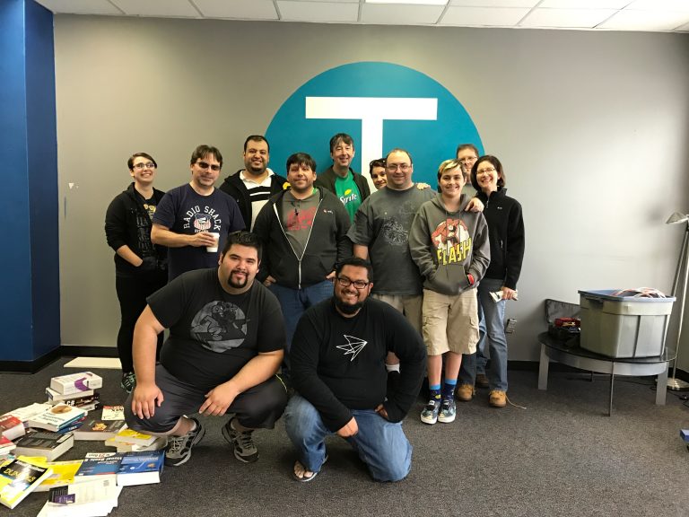 Just part of the volunteer force that helped TrepHub move in to the new building